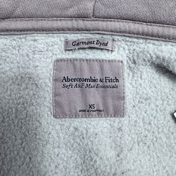 ABERCROMBIE‎ & FITCH Essential Ribbed Sunday Hooded Full Zip, Size XSMALL - Picture 13 of 14